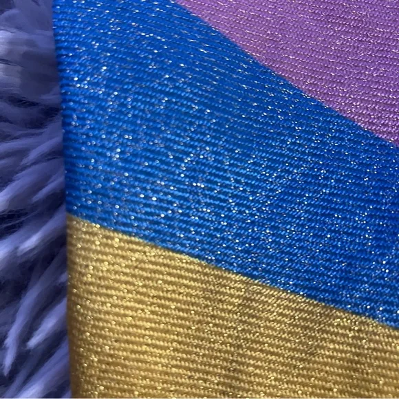 Scotch & Soda - X SMALL- Metallic one piece swimsuit Multi Color Stripe Sparkly - Picture 10 of 12